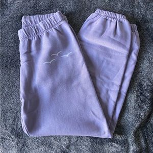 purple lazy pant sweatpants